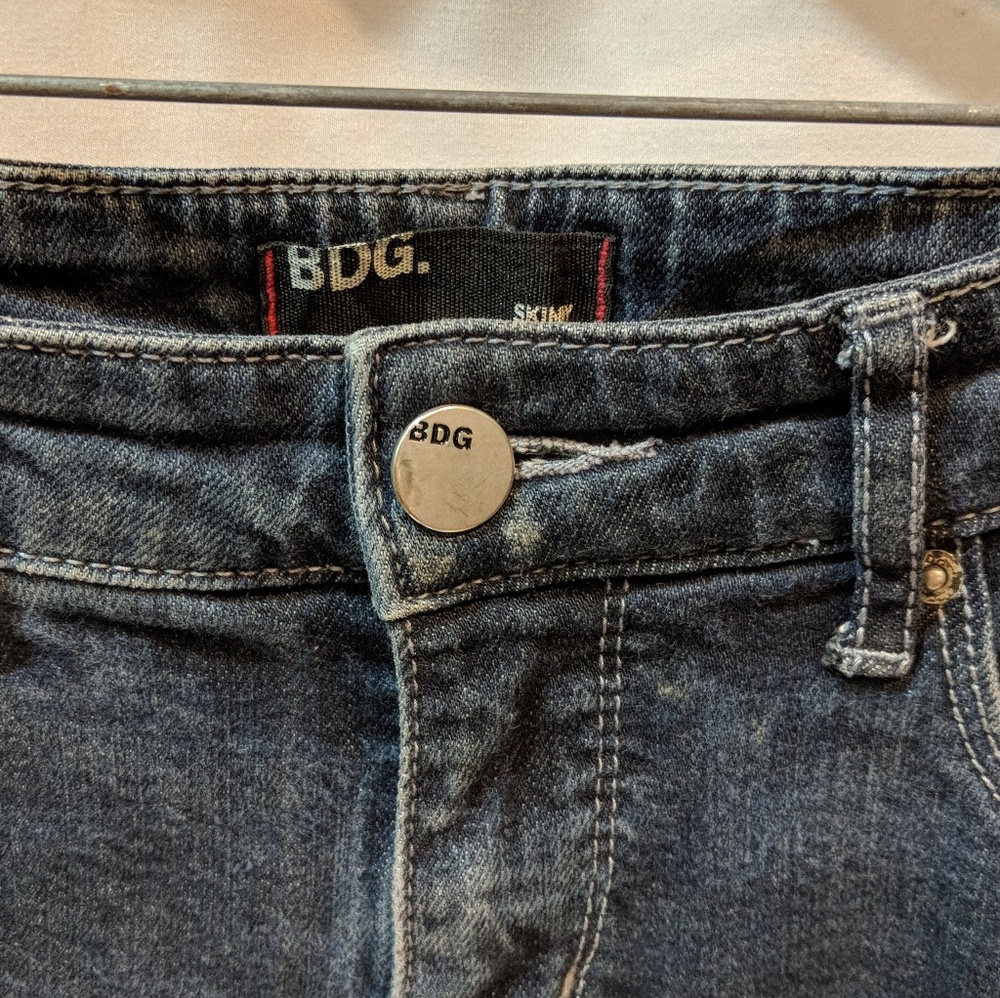 Faded blue wash BDG skinny jeans